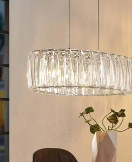 Závesné svietidlá Lindby Lindby Sofia závesná lampa oválna obrazovka akryl