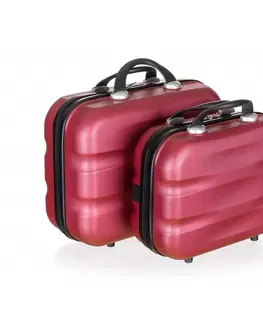 Batohy Pretty UP Cestovný škrupinový kufrík ABS29, veľ. 17, vínová