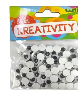 Kreatívne a výtvarné hračky WIKY - Kreativity Pohyblivé oči 10mm/100ks
