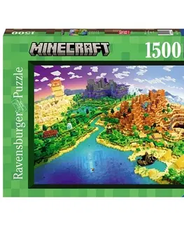 1500 dielikov Puzzle Minecraft: Svet Minecraftu 1500 Ravensburger
