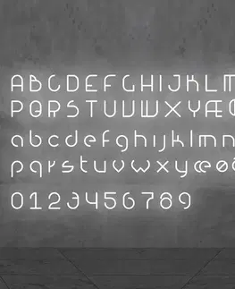 Nástenné svietidlá Artemide Artemide Alphabet of Light malé písmeno na stenu o