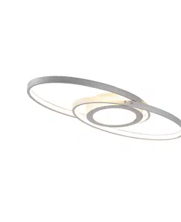 Stropne svietidla Dizajnové stropné svietidlo oceľové vrátane LED trojstupňového stmievateľného - Axy
