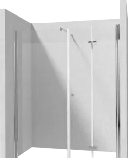 Sprchovacie kúty DEANTE/S - pevná stena 140 skladacie dvere 90 KTSX041P+KTS_034P+KTS_011X KERRIA/0068
