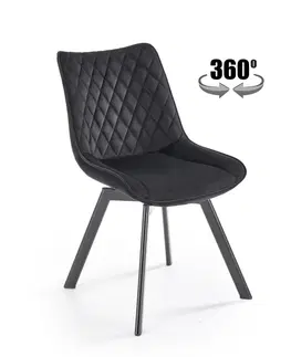 Jedálenské zostavy Otočná jedálenská stolička K520 Halmar Sivá
