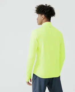 mikiny Pánske hrejivé bežecké tričko Warm Day Visibility s dlhým rukávom