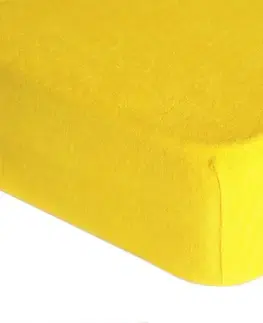 Plachty Forbyt, Prestieradlo, Froté Premium, žlté 80 x 160 cm