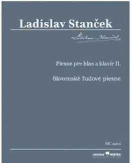 Hudba - noty, spevníky, príručky Piesne pre hlas a klavír II. - Ladislav Stanček