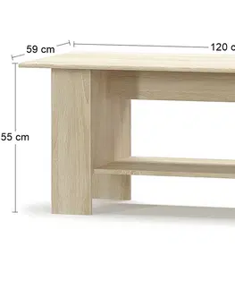 Konferenčné stolíky NABBI Tavir CT konferenčný stolík dub sonoma