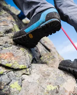 turistická obuv Pánska nástupová obuv Rock nepremokavá čierna