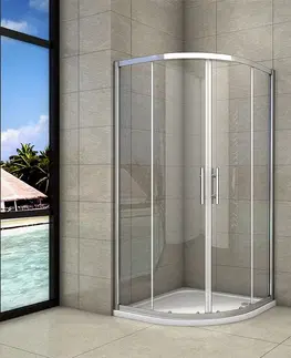 Sprchovacie kúty H K - Štvrťkruhový sprchovací kút SYMPHONY S4 90 cm s dvojdielnymi posuvnými dverami SE-SYMPHONYS490