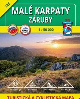 Turistika, skaly Malé Karpaty - Záruby - TM 128 - 1: 50 000