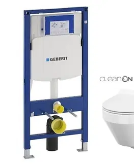 Kúpeľňa GEBERIT Duofix bez tlačidla + WC CERSANIT CLEANON CREA OVÁL + SEDADLO 111.300.00.5 CR1