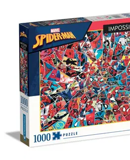 Hračky puzzle CLEMENTONI - Puzzle 1000 dielikov - Impossible Spiderman