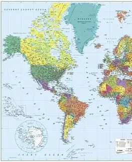 Sprievodcovia, mapy - ostatné Svet politický 1:43,5 mil. lamino+ lišta