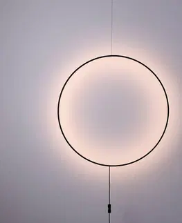 Nástenné svietidlá Viokef Nástenné LED svietidlo Shadow, kruhové, Ø 61 cm