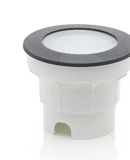 Nájazdové svietidlá Fumagalli LED podlahový reflektor Ceci 120 čierne CCT