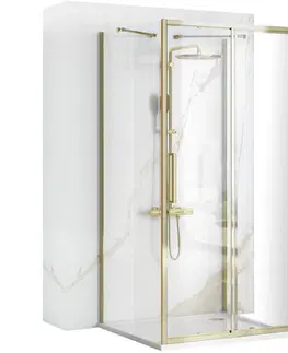 Sprchové dvere REA/S - Sprchový Rapid Slide Gold Dvere: 130 x Sprchová zástena: 80 KPL-09425