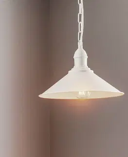 Závesné svietidlá Argon Závesná lampa Elmo, 1-plameňová, biela