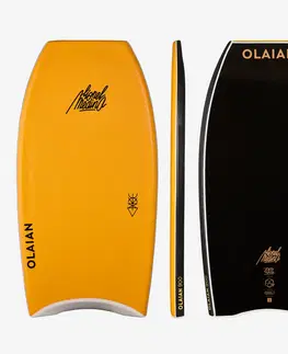 vodné športy Bodyboard Lionel Médina 900 oranžovo-čierny limitovaná edícia