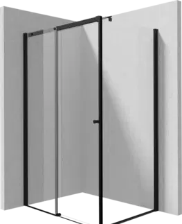 Sprchovacie kúty DEANTE/S - Sprchovací kút posuvné dvere 160 pevná stena 80 KTS_N38P+KTSPN16P+KTS_NP1X KERRIA/0455