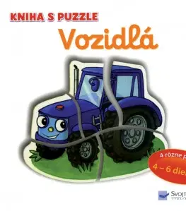 Leporelá, krabičky, puzzle knihy Vozidlá - kniha s puzzle - Vera Bruggemann