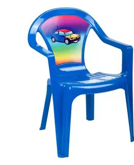 Hračky na záhradu Star Plus Detská záhradná stolička, modrá