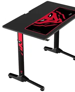 Moderné kancelárske stoly Hrací stôl Diablo 140 X-Mate čierna