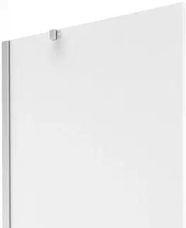 Sprchové dvere MEXEN/S - Next vaňová zástena FIX 80 x 150 cm, mrazené sklo, chróm 895-080-000-00-30-01