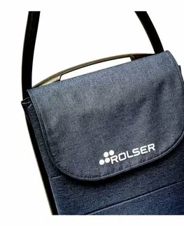 Nákupné tašky a košíky Rolser Nákupná taška na kolieskach Com Polar 8 Black Tube, modrá