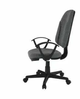 Kancelárske kreslá Kancelárska stolička, sivá látka, DEVRI