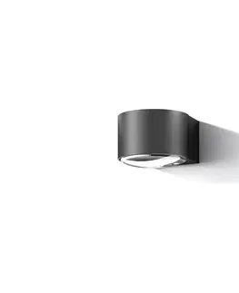 Vonkajšie nástenné svietidlá LOOM DESIGN LOOM DESIGN Frey LED nástenné svietidlo IP65 1x6W čierne