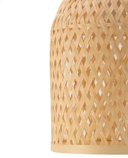 Závesné svietidlá Pauleen Pauleen Woody Romance závesná lampa z bambusu