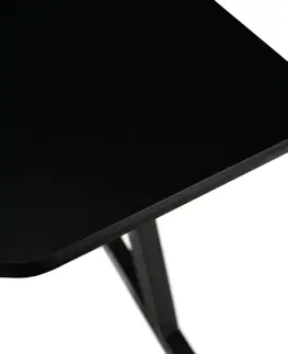Herné stoly Herný stôl/počítačový stôl, čierna/červená, MACKENZIE 120cm
