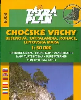 Turistika, skaly TM 5008 Chočské vrchy, Roháče, L. Mara 1:50 000 – slov.