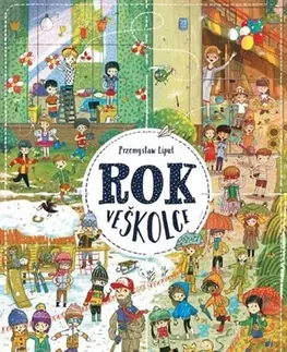 Leporelá, krabičky, puzzle knihy Rok ve školce - Przemyslaw Liput