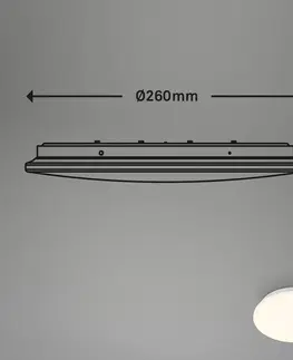 Stropné svietidlá s pohybovým senzorom Briloner Stropné LED svetlo 3897 so snímačom, Ø 26 cm