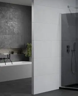 Vane MEXEN/S - Pretória sprchovací kút 80x80 cm, grafit, chróm + sprchová vanička vrátane sifónu 852-080-080-01-40-4070