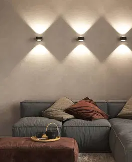 Bodové svetlá Top Light Puk Maxx Wall, LED, šošovky číre, čierna matná