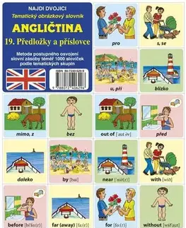 Jazykové učebnice, slovníky Najdi dvojici - Angličtina - 19. Předložky a příslovce