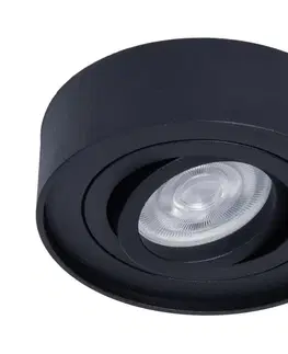 Svietidlá  Podhľadové bodové svietidlo NUSA 1xGU5,3-MR16/50W/12V okrúhly čierna 