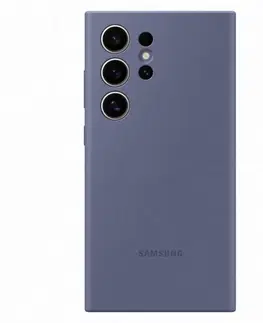 Puzdrá na mobilné telefóny Puzdro Silicone Cover pre Samsung Galaxy S24 Ultra, violet EF-PS928TVEGWW