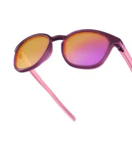 kemping Turistické slnečné okuliare MH160 kategória 3 ružové