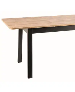 Jedálenské stoly Rozkladací jedálenský stôl IKAR Signal Čierna