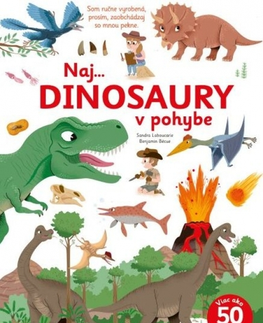 Leporelá, krabičky, puzzle knihy Naj... dinosaury v pohybe