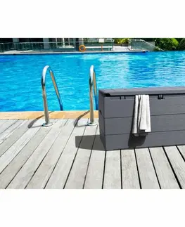 Úložné boxy DURAMAX Durabox 270 l Plastový záhradný úložný box 117 x 45 x 56 cm - antracit 86600