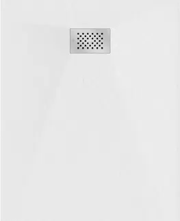 Vane MEXEN/S - Hugo sprchová vanička SMC 150x80, biela, krytka nerez 42108015-X