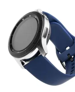 Príslušenstvo k wearables FIXED Silikónový remienok s Quick Release so šírkou 22 mm pre smartwatch, modrý
