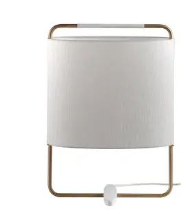 Lampy na nočný stolík Carpyen Stolná lampa Margot, výška 55 cm, béžová, zlatá, biela