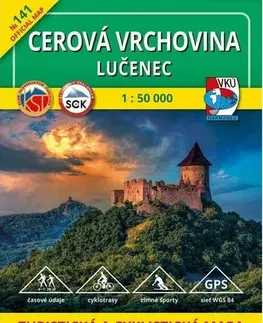 Turistika, skaly TM 141 Cerová vrchovina - Lučenec 1:50 000, 4.vydanie 2020