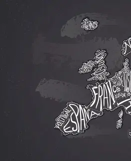 Samolepiace tapety Samolepiaca tapeta moderná mapa Európy